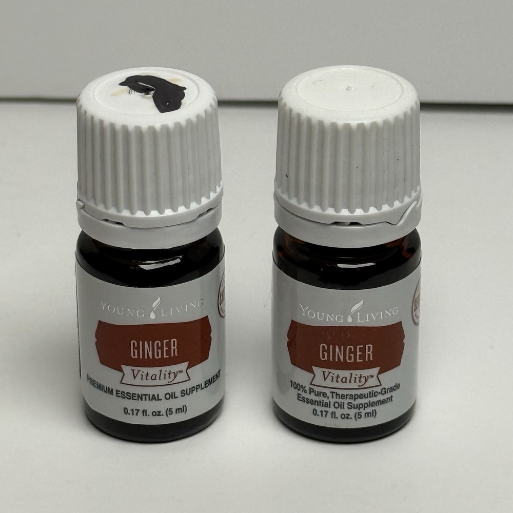 Young Living TWO Ginger  Essential Oil 5ml .17 fl oz New READ